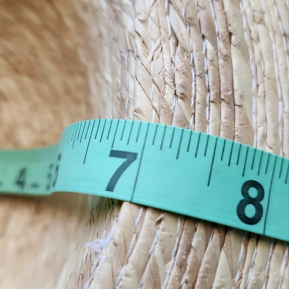 Handmade Tan Straw Southwestern Sun Hat Made In Mexico - Picture 8 of 8